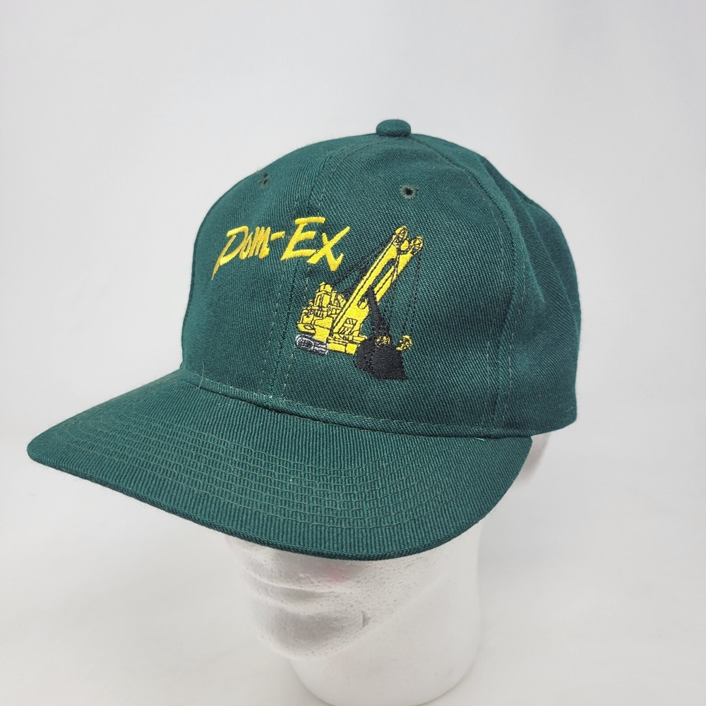 Dom-Ex SnapBack Hat Green Excavator‎